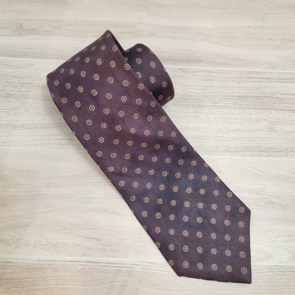Geoffrey Beene 100% Tricel Necktie -  54" Deep‎ Burgundy Tie